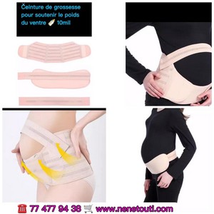 Femme Enceinte Ventre Dans La Ceinture De Maternité De Grossesse