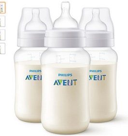 Philips Avent SCF816/37 Lot de 3 Biberons Anti-colic 330 ml – 3 Mois+