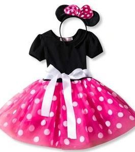 Robe avec serre tête Minnie Mouse