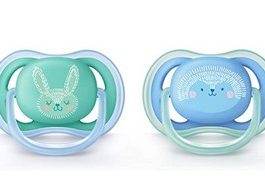 Philips Avent SCF344/22 2 sucettes ULTRA aérées – Bleu/Vert – 6/18 mois