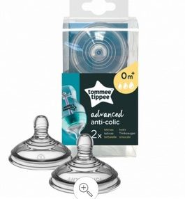 Tommee Tippie 2 Tétines  anticolique avancé AAC 3mois ou 6 mois et +