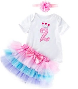 Robe Anniversaire pour 1 an ou 2 - NENETOUTI