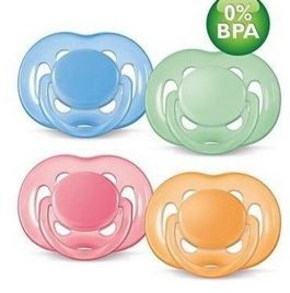 Sucette bébé matériau en silicone intégré sucette en silicone sans BPA  portable avec clips ménage pour bébé de 6 à 18 mois