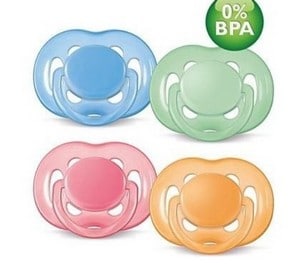 AVENT Sucettes Orthodontiques 0-6 Mois Silicone - Colori Fille