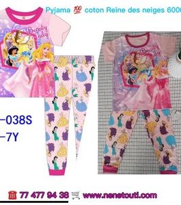 Pyjamas super héroïne 100% coton 2 à 6 ans couleurs  Fille