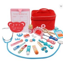 Kit medical enfant en bois, jeu de rôle Medecin/infirmière /dentiste …