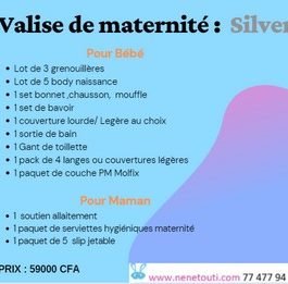 Valise de maternité Silver