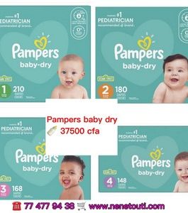 Couche Pampers Baby-dry plusieurs tailles disponibles