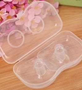 Bout de sein Protège-tétons en Silicone pour femmes  avec couvercle protection