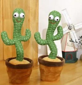 Mignon peluche pot de fleurs torsion danse Cactus avec habit