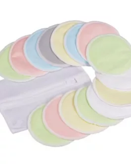 Lot de 3 paires de  Coussinet allaitement 100%coton lavable avec sac