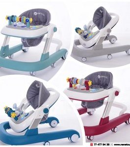 Trotteur youpala bébé évolutif musical pliable réglable en hauteur (4 coloris)