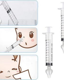 Generic Aspirateur nasal 2 pièces pour bébés, nettoyeur de nez en silicone, seringues réutilisables