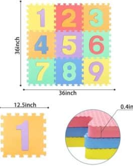 Generic Tapis Puzzle 10 pièces ,1m2 pour Enfants antidérapant