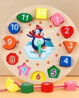 Jouets Montessori , puzzle montre bois pour enfants, jeux de développement