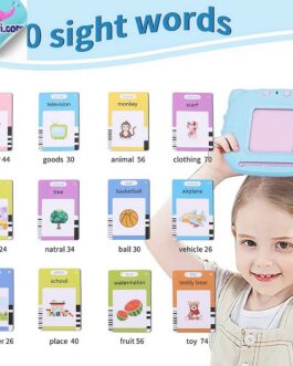 Machine éducative interactive avec cartes parlantes (510 mots) Jouets d’apprentissage FRANCAIS OU ANGLAIS – lecteur de mots