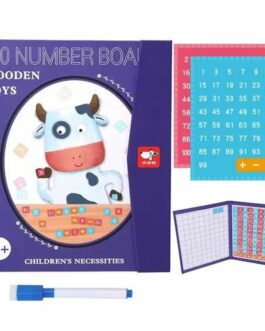 Livre magnetique  jeu éducatif en bois apprentissage des chiffres 1- 100