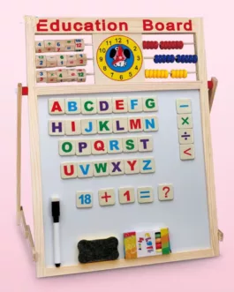 🖍️ Tableau éducatif multifonction en bois