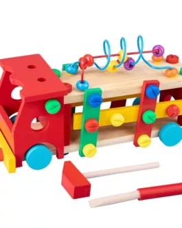 Camion de construction en bois éducatif
