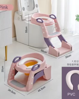 Réducteur toilette innovant 2 en 1 , pot et reducteur rose