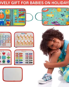 Busy Board Montessori Toys, Tableau sensoriel Activités éducatives pour l’apprentissage de la motricité fine,  vert