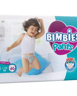 Bimbies Confort Couches Bébé Culottes / Pants 40 pièces TAILLE 6( 16 kg +)