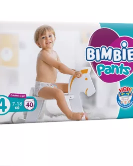 Bimbies Confort Couches Bébé Culottes / Pants 40 pièces TAILLE 4 (7-18 kg)