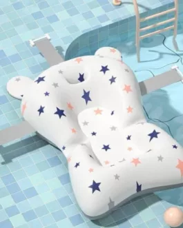 Coussin de bain suspendu pour bébé, antidérapant, doux, léger, réglable, à séchage rapide, pour nouveau-né
