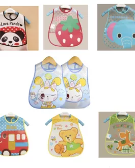 Bavoirs Bébé Imperméables à Manches – Motifs Mignons & Protection Totale 🐼🍼