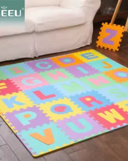 *Tapis Puzzle Éducatif en Mousse – Lettres de l’Alphabet, Multicolore