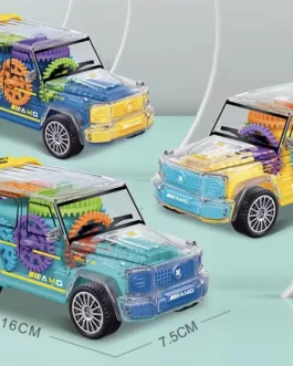 Véhicules Jouets Transparente avec Engrenages – Lumières & Mouvements Automatiques 🚗✈️*