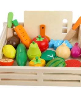 Découpe fruits et légumes avec plateau 17 pcs