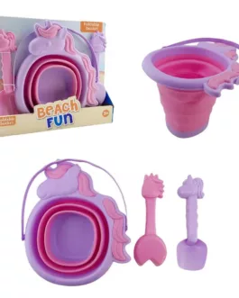 Kit de Plage Pliable pour Enfants – Design Dinosaure (3 Pièces) rose ou vert