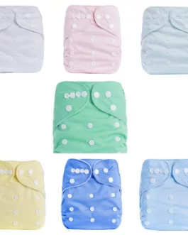 Couche lavable avec insert couleur unie