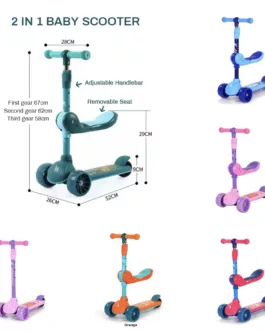🛴 Trottinette Évolutive 3 en 1 pour Enfants – Idéale dès 2 ans