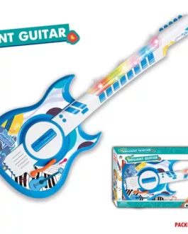 Guitare Électronique pour Enfants – Lumières et Sons – Modèles Rose ou Bleu*