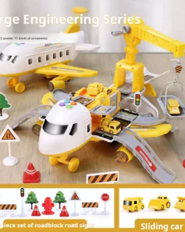 Avion Transporteur & Circuit de Police  jaune ou rouge– L’ultime station de jeu pour petits héros ! (Copie)