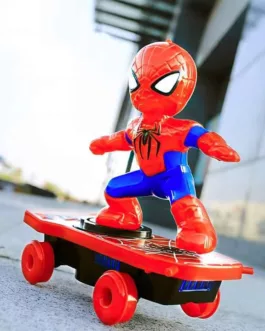 Jouet Spiderman sur Skateboard Lumineux – Figurine Héros Marvel pour Enfants
