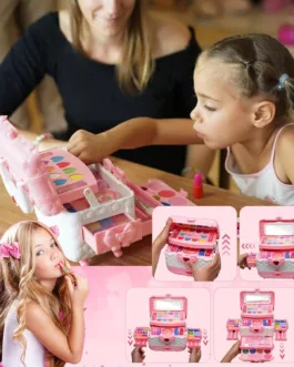 Mallette de Maquillage pour Enfant – Coffret Beauté Complet avec Miroir