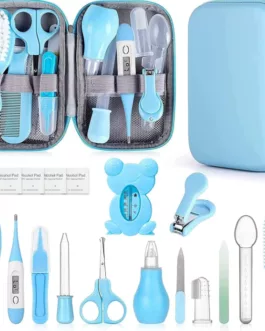 kit  Trousse de Premiers Soins Pour Bébé – 13  Accessoires  ROSE  OU BLEU