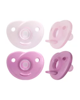 Avent sucette soothie 0-6 mois rose lot de 2