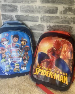 Sac à Dos Super Héros Spiderman ou Paw patrol Garçon – Plusieurs Modèles