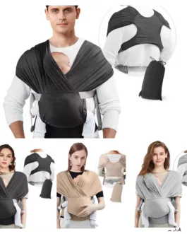 Écharpe Porte-Bébé Ergonomique – Multi-Positions et Ultra Confort*m coton 100%