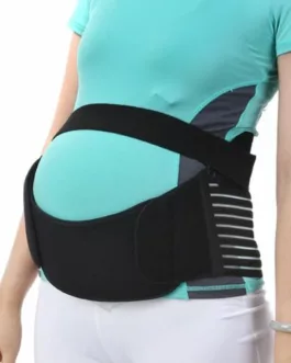 Ceinture de Soutien Grossesse Avec Support pour le Ventre Réglable Noire