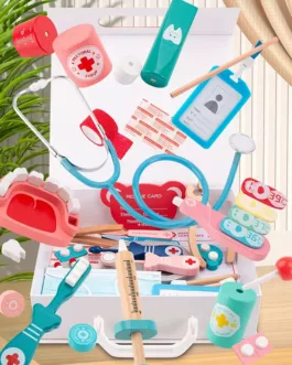Mallette de Docteur – Jeu d’Imitation Complet pour Enfants ,blouse en option