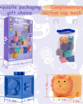 ❤️💚🩷Blocs de Construction Souples pour Bébé – Éducatifs et Sensoriel