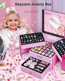 ✅Coffret Bijoux Fille – Kit DIY Complet de Création de Bracelets et Pendentifs (3 en 1)