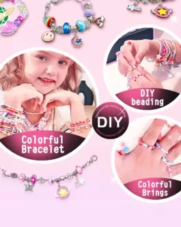 ✅Coffret Bijoux Fille – Kit DIY Complet de Création de Bracelets et Pendentifs (3 en 1)